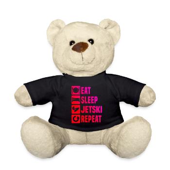 Jetski Women Jetskiing Men's Jet Ski - Teddy Bear - black - Front