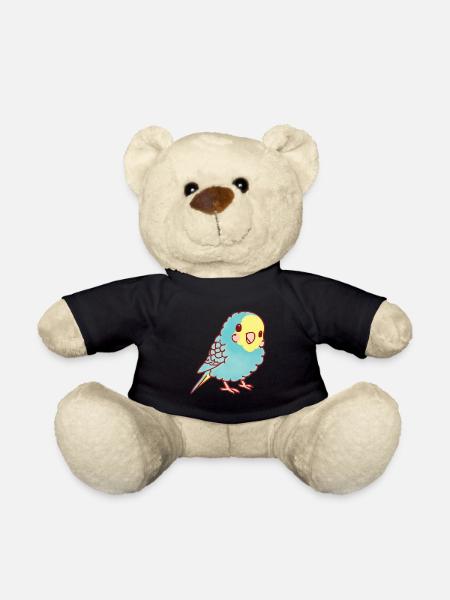 Kawaii Wellensittich - Teddy - Schwarz