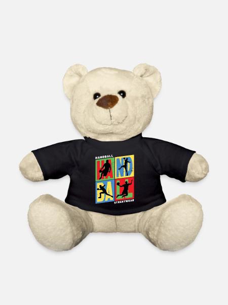 Handball Handball Player Handball Player Vintage Retro - Nounours - noir
