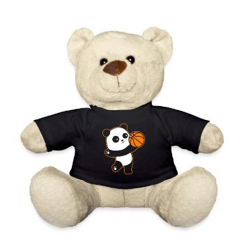 Panda Basketball Kinder - Teddy - Schwarz - Vorne