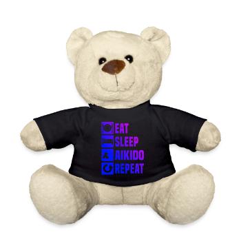 Women's Aikidoka Men's Aikido Martial Arts Martial Arts Martial Arts - Teddy Bear - black - Front
