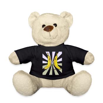 Radiant Organic Banana Banana Vitamins Fruit Fruit - Teddy Bear - black - Front