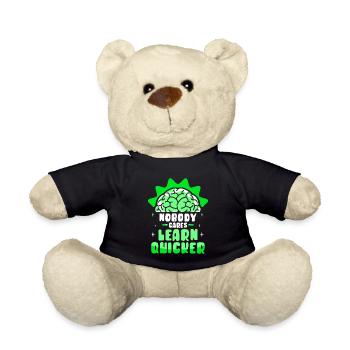 Niemand Interessiert Es Lern Schneller Nachhilfe - Teddy - Schwarz - Vorne