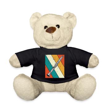 Clarinet Clarinet player Clarinetist - Teddy Bear - black - Front