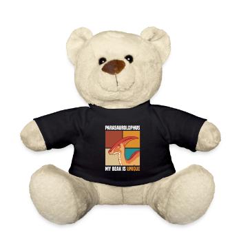 Dinosaurier Geschenke | Dino Kinder Geburtstage - Teddy - Schwarz - Vorne