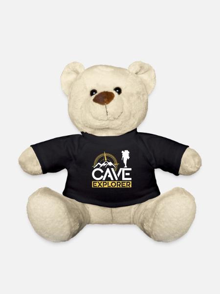 Höhlenforscher Caving Cave Höhlenwandern Höhle - Teddy - Schwarz
