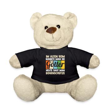 Bogen Bogenschütze Bogensport Bogenschießen - Teddy - Schwarz - Vorne