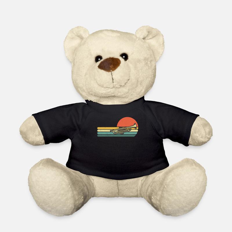 Trompete Trompetenspieler Trompeter - Teddy - Schwarz