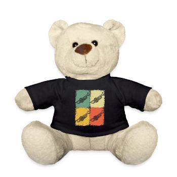 Trumpet Trumpet Player Trumpeter - Teddy Bear - black - Front