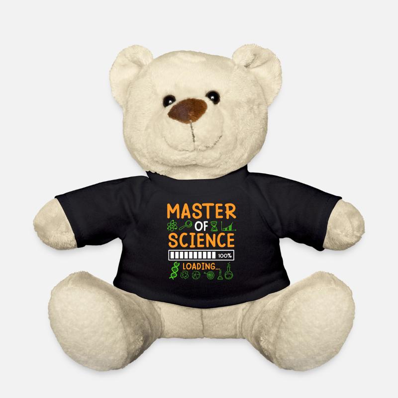 Master Abschluss Masterarbeit Master of Science - Teddy - Schwarz