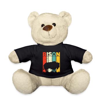 Bison - Teddy Bear - black - Front