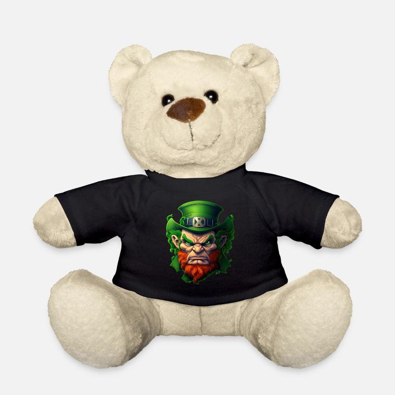 Leprechaun en colère Saint-Patrick - Nounours - noir