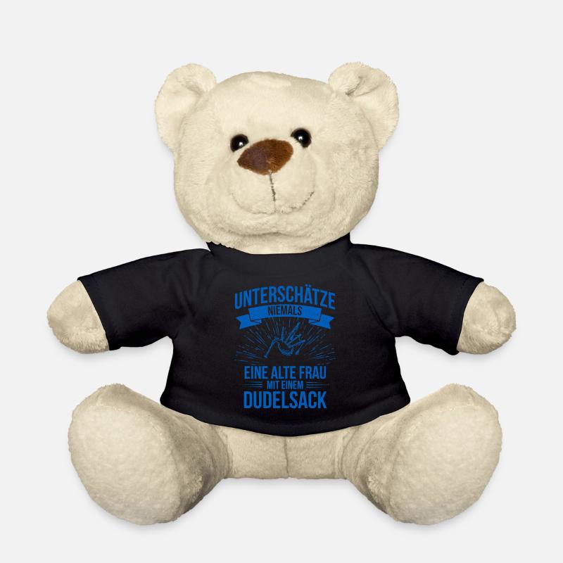 Dudelsack Dudelsackspieler Sackpfeife - Teddy - Schwarz