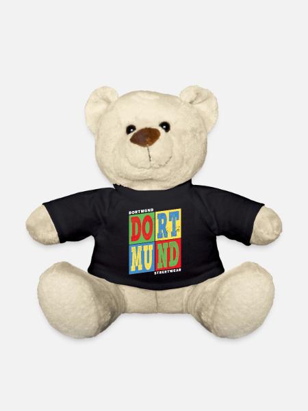 Dortmund Deutschland Stadt Bunt Skyline Heimat - Teddy - Schwarz