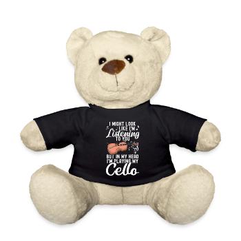 Cello -Musikinstrument - Teddy - Schwarz - Vorne