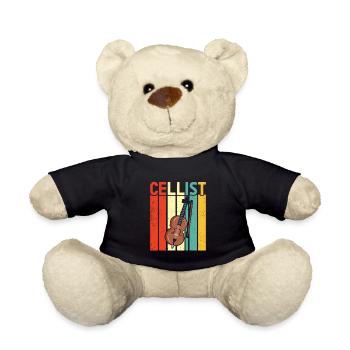 Cello -Musikinstrument - Teddy - Schwarz - Vorne