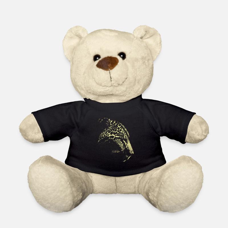 Schneeleopard - Teddy - Schwarz