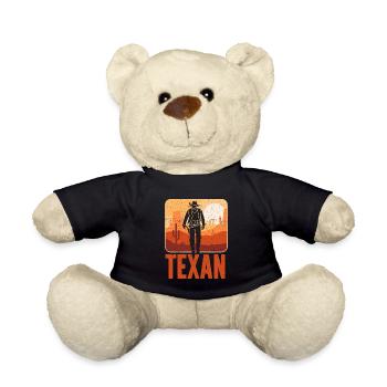 Texaner Stolz Texas Sprüche Texanisch - Teddy - Schwarz - Vorne