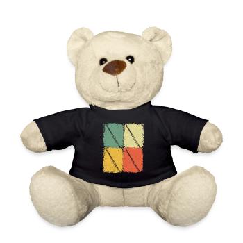 Flute Flute player Flutist - Teddy Bear - black - Front