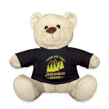 And this is how the adventure begins - Teddy Bear - black - Front