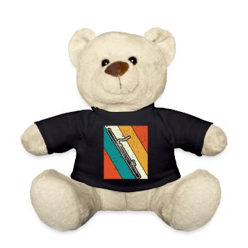 Bassoon Bassoon Bassoon Player Bassoonist - Teddy Bear - black - Front