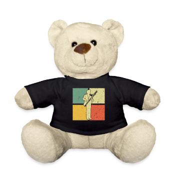 Bassoon Bassoon Bassoon Player Bassoonist - Teddy Bear - black - Front