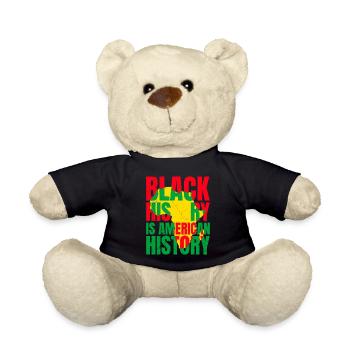 Black History American History Geschichte Afrika - Teddy - Schwarz - Vorne