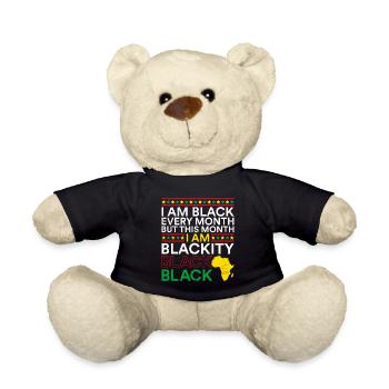 Black History Month USA Geschichte Afrika - Teddy - Schwarz - Vorne
