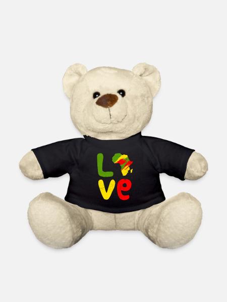 Afrika Liebe Afrika Love Afrika - Teddy - Schwarz