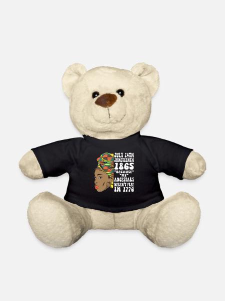 Juneteenth 1865 Schwarze Afrikanische Frau - Teddy - Schwarz