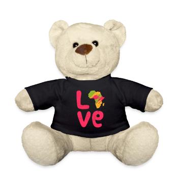 Africa Love Africa Love Africa - Teddy Bear - black - Front