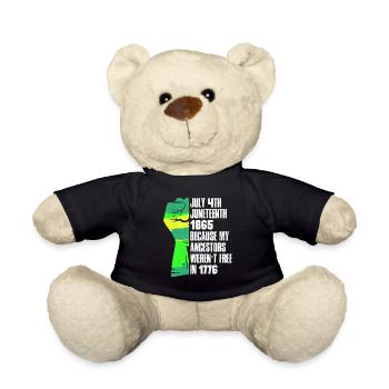 Juneteenth frei seit 1865 Black History USA Afrika - Teddy - Schwarz - Vorne