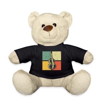 Double bass Double bass player Double bass player - Teddy Bear - black - Front