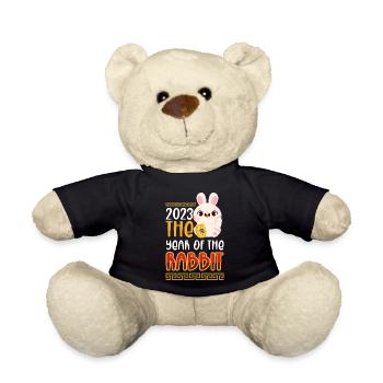 2023 The year of the rabbit Chinese Zodiac - Teddy Bear - black - Front