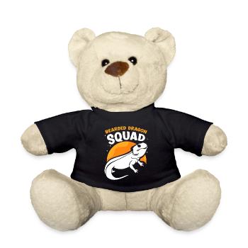Bartagamen Squad Haustier Bearded Dragon Tier - Teddy - Schwarz - Vorne