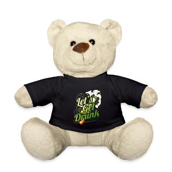 Laissez-vous saouler avec de la bière le jour de la Saint-Patrick - Nounours - noir - Devant