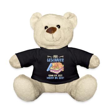 Abi 2023 geschafft! Kann ich wieder ins Bett? - Teddy - Schwarz - Vorne