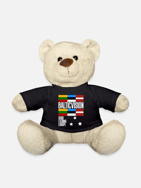 Eurovision Estonia Lithuania Latvia - Teddy Bear - black