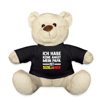 Ich habe keine Angst mein Papa ist Sizilianer - Teddy - Schwarz - Vorne