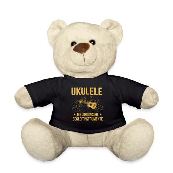Ukulele Ukulele-Spieler Ukulelist - Teddy - Schwarz - Vorne
