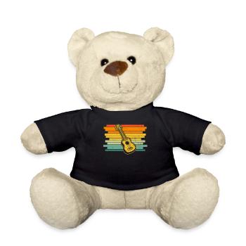 Ukulele Ukulele Player Ukulelist - Teddy Bear - black - Front