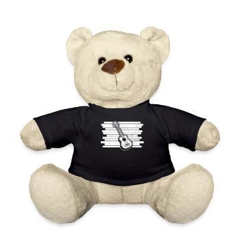 Ukulele Ukulele Player Ukulelist - Teddy Bear - black - Front