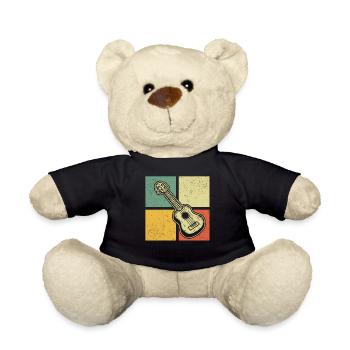Ukulélé Joueur de ukulélé Ukuléléliste - Nounours - noir - Devant