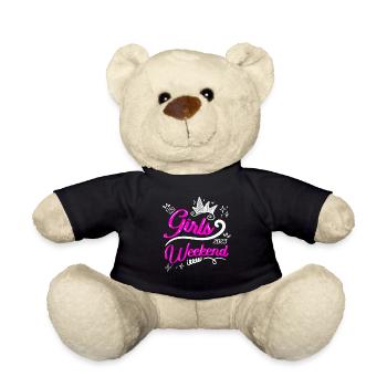 Mädelswochenende Urlaub Girls Weekend Spring Break - Teddy - Schwarz - Vorne