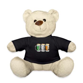 Irish Beer Ireland St. Patrick's Day - Teddy Bear - black - Front