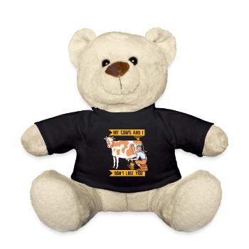Meine Kühe Und Ich Mögen Dich Nicht Milchkuh Kuh - Teddy - Schwarz - Vorne
