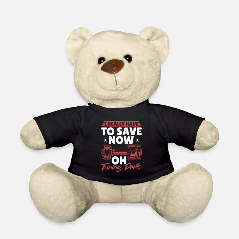 OH! Tuningteile Mechaniker Oldtimer Bastler Tuning - Teddy - Schwarz