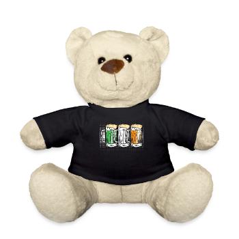 Irish Beer Ireland St. Patrick's Day - Teddy Bear - black - Front