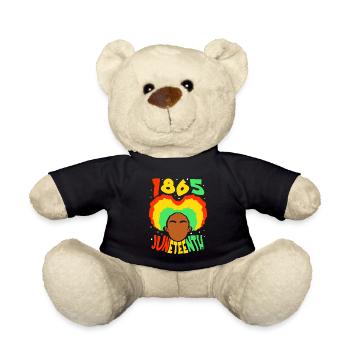 1865 Juneteenth afro-américain Afrika Black - Nounours - noir - Devant
