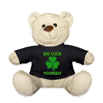 Allez Luck vous-même drôle en disant la Saint-Patrick - Nounours - noir - Devant